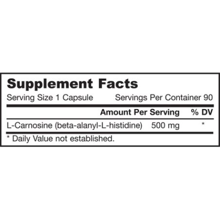 Jarrow L-Carnosine 500mg 90 Capsules