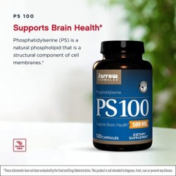 Jarrow Formulas Phosphatidylserine (PS) Supports Brain Health 100mg 120 Count