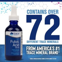 Trace Minerals Liquid Ionic Fulvic Acid with ConcenTrace 250mg 59ml