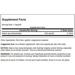 Swanson Niacinamide 500mg 250 Capsules
