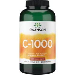 Swanson Vitamin C with Rose Hips Antioxidant Supplement 1000mg 250 Tablets
