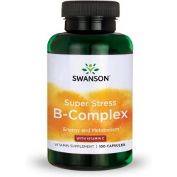 Swanson Vitamin B-Complex with Vitamin C Natural Supplement 100 Capsules