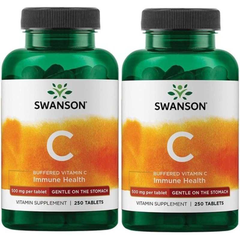 Swanson Buffered Vitamin C 500mg 250 Tablets