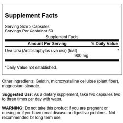 Swanson Full-Spectrum Uva Ursi Leaf Herbal Supplement 100 Capsules 450mg