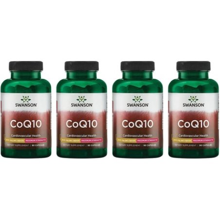 Swanson CoQ10 Cardiovascular Brain Energy and Heart Health Antioxidant Support Supplement 200mg 90 Capsules