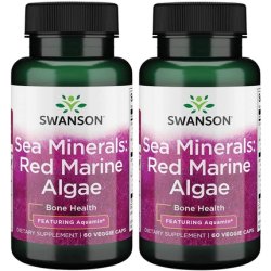 Swanson Aquamin Sea Minerals Red Mineral Algae 60 Veg Capsules