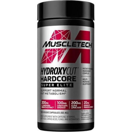 MuscleTech Hydroxycut Hardcore Super Elite Weightloss Slimming Pills Immune System Vitamins B12 & B6 Increase Alertness