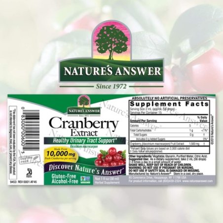 Nature's Answer Cranberry Natural Herbal Extract 30ml