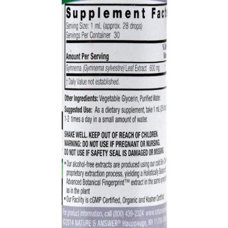 Nature's Answer Gymnema Leaf 1 fl oz