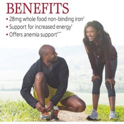 Garden of Life Vitamin Code Healthy Blood 60 Capsules - Iron, Vitamin B, Vitamin C, Probiotics, Enzymes - Vegetarian