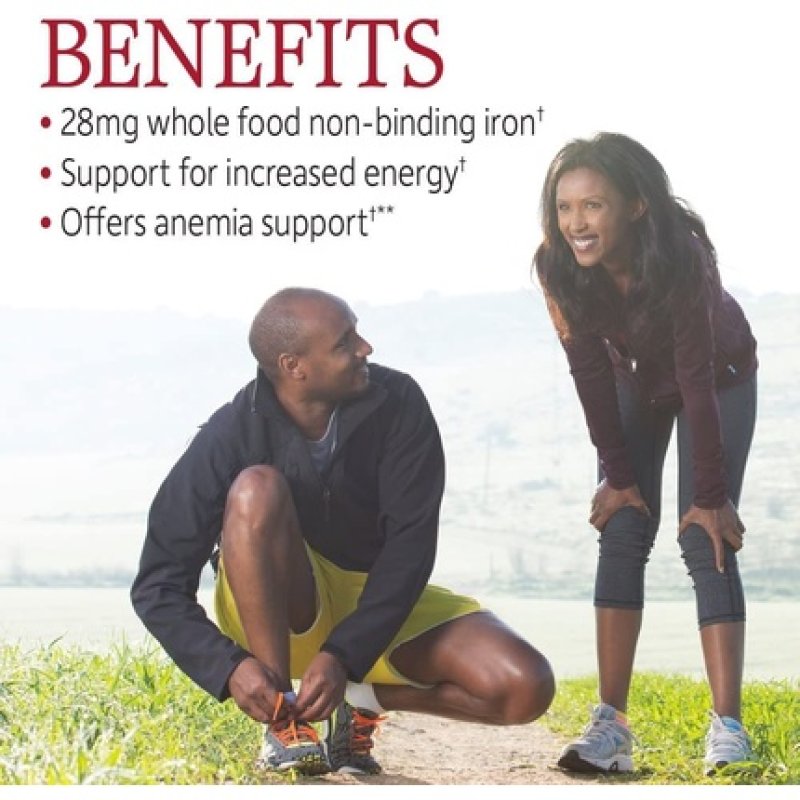 Garden of Life Vitamin Code Healthy Blood 60 Capsules - Iron, Vitamin B, Vitamin C, Probiotics, Enzymes - Vegetarian