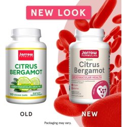 Jarrow Formulas Citrus Bergamot 500mg Cardiovascular Metabolic & Antioxidant Support Dietary Supplement 120 Count