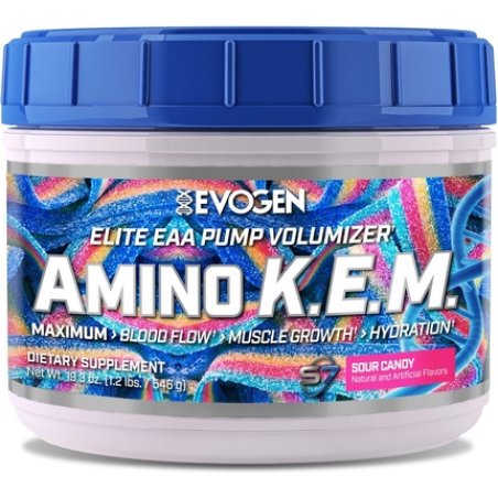 Evogen Aminokem Sour Candy Essential Amino Acid BCAA Nitric Oxide Betaine