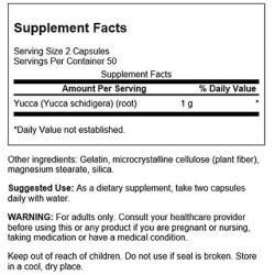 Swanson Yucca 500mg 100 Capsules