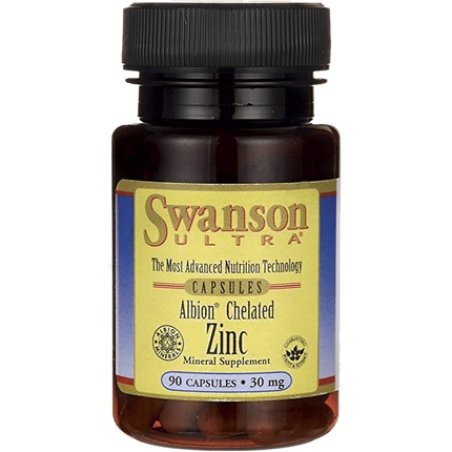 Swanson Albion Chelated Zinc Glycinate 30mg 90 Capsules