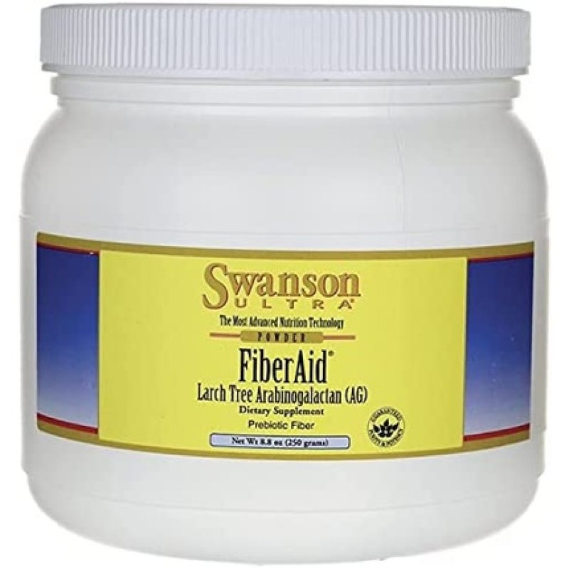 Swanson FiberAid Larch Tree Arabinogalactan Powder Fiber Drink Mix 8.8oz
