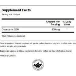 Swanson Coq10 100 100mg 50 Softgels