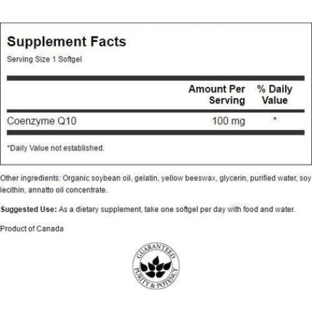 Swanson Coq10 100 100mg 50 Softgels