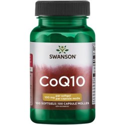 Swanson CoQ10 Heart Health Cardiovascular Brain Energy Antioxidant Support Coenzyme Q10 Supplement 100mg 100 Softgels