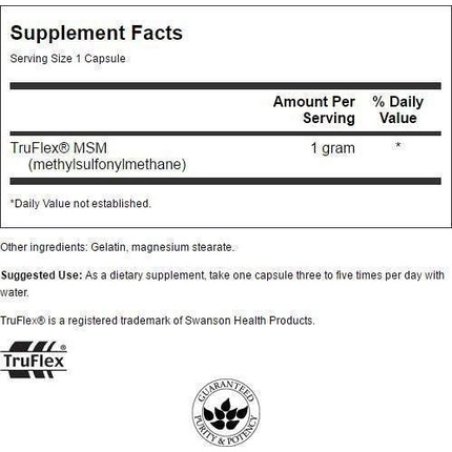 Swanson MSM 1000mg 240 Capsules