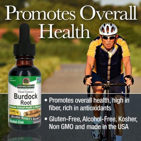 Nature's Answer Burdock Alcohol-Free 2000mg 1 fl oz Vegan Gluten-Free