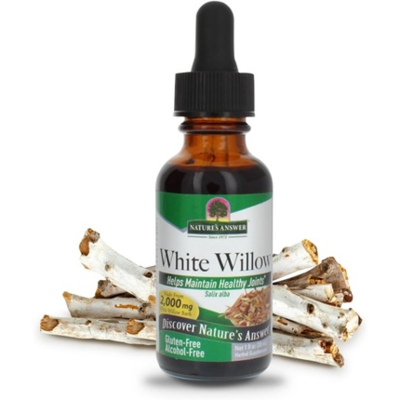 Nature's Answer White Willow Bark Extract 1 Ounce Alcohol-Free Non-GMO Gluten-Free