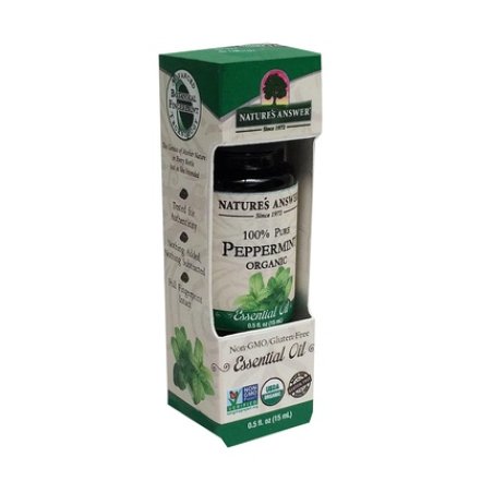 Nature's Answer USDA Organic Peppermint Essential Oil 100% Pure Natural