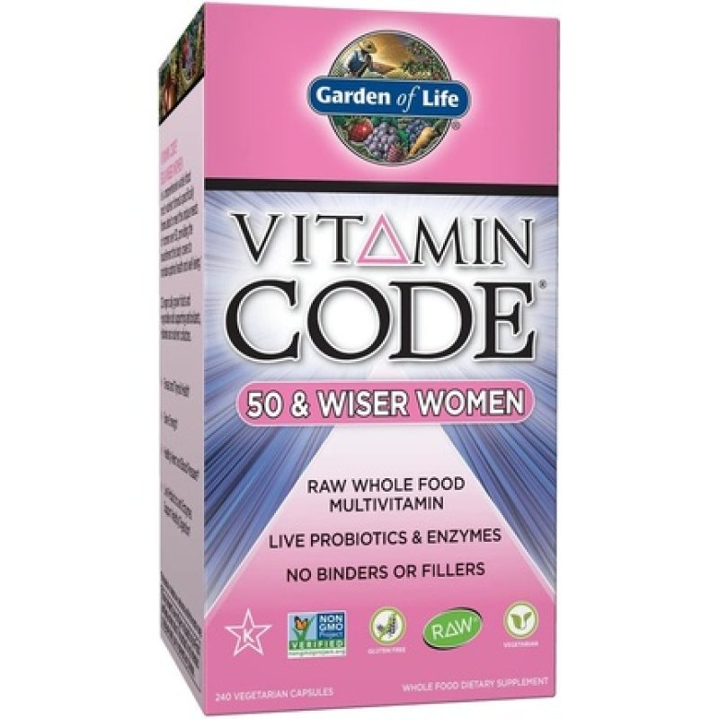 Garden of Life Vitamin-Code 50 & Wiser Women 240 Vcaps