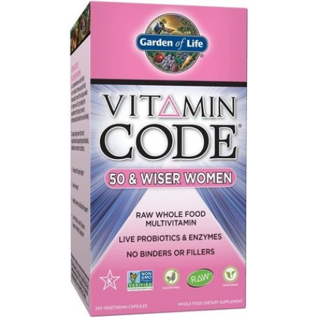 Garden of Life Vitamin-Code 50 & Wiser Women 240 Vcaps