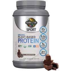 Organic Vegan Sport Protein Powder Chocolate with Probiotics and BCAAs 30g Plant Protein - 19 Servings
