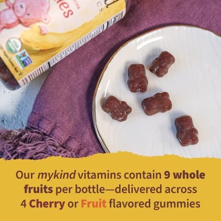 Garden of Life mykind Organics Kids Fruit Gummy Vitamins 120 Chewable Gummies