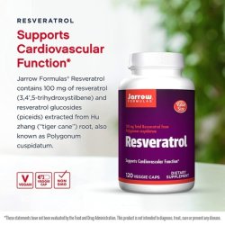 Jarrow Formulas Resveratrol 100mg 120 Veggie Caps