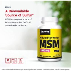 Jarrow MSM 1000mg 100 Capsules