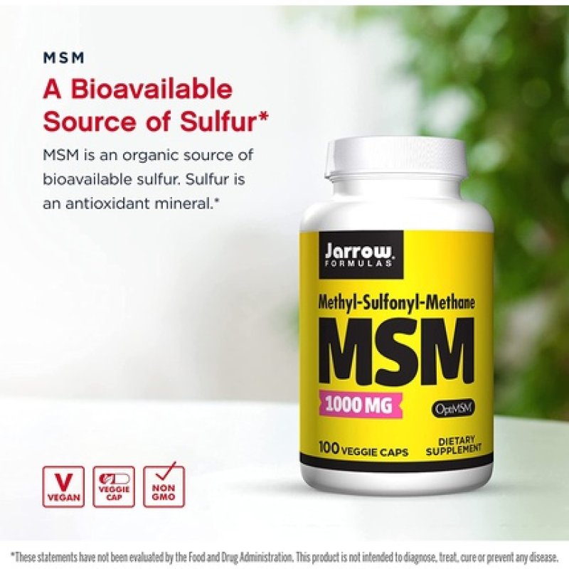 Jarrow MSM 1000mg 100 Capsules