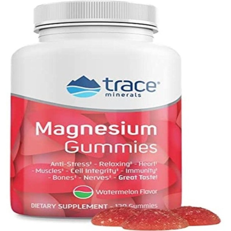 Trace Minerals Magnesium Gummies Watermelon 120 Gummies