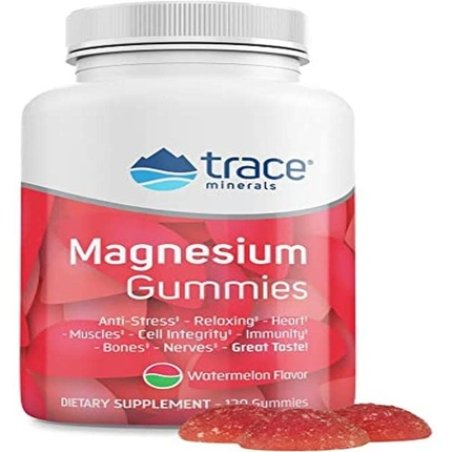 Trace Minerals Magnesium Gummies Watermelon 120 Gummies