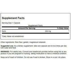 Swanson Rutin Natural Bioflavonoid 250mg 250 Capsules