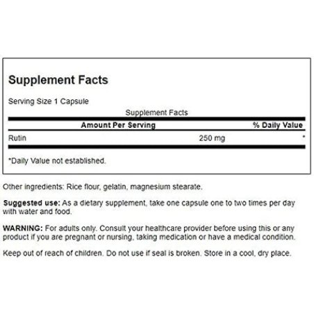 Swanson Rutin Natural Bioflavonoid 250mg 250 Capsules