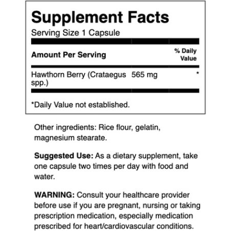 Swanson Premium Hawthorn Berries 250 Capsules 565mg