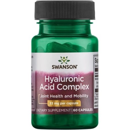 Swanson Hyal-Joint Hyaluronic Acid Complex 33mg 60 Capsules