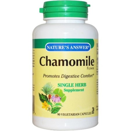 Nature's Answer Chamomile Flower 90 Vegetarian Capsules Relaxation Support
