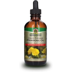 Nature's Answer Liquid Evening Primrose Oil 4oz Cold Pressed Essential All Natural Moisturizer for Hair Skin Nails