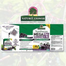 Nature's Answer Sambucus Mega Gummies 30 Gummies