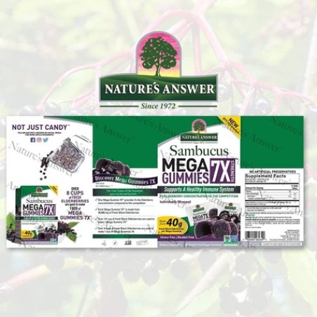 Nature's Answer Sambucus Mega Gummies 30 Gummies