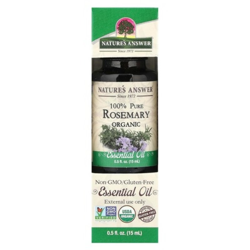 Nature's Answer USDA Organic Rosemary Essential Oil 100% Pure Natural
