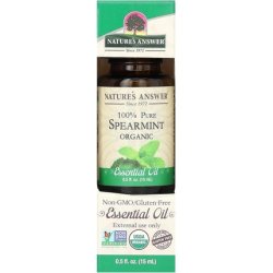 Nature's Answer Organic Essential Oil Spearmint 0.5 Oz