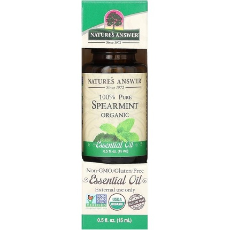 Nature's Answer Organic Essential Oil Spearmint 0.5 Oz