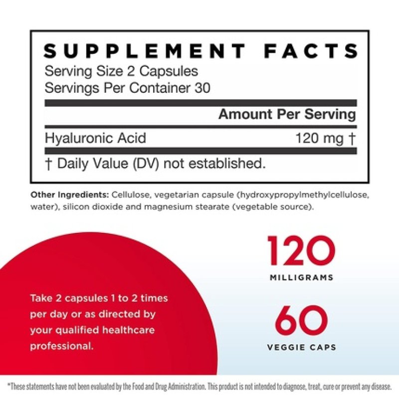 Jarrow Formulas Hyaluronic Acid 60 Capsules