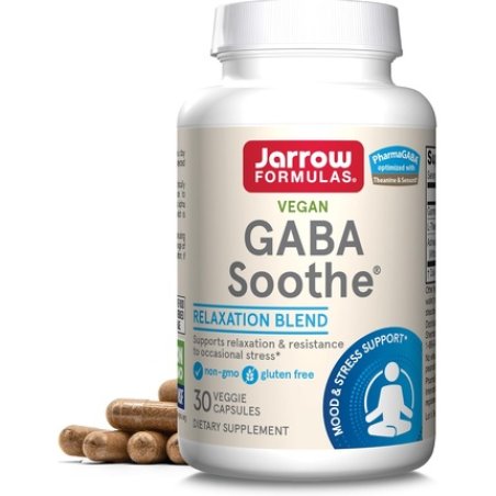 Jarrow Formulas Gaba Soothe 3 Ingredient Dietary Supplement for Relaxation