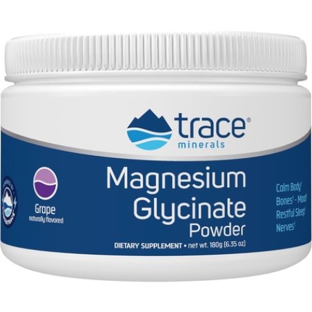 Trace Minerals Magnesium Glycinate Powder 120mg Daily Supplement